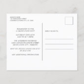 Budget Chalkboard 3 Foto Afstuderen Uitnodiging (Achterkant)