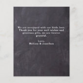 Budget Chalkboard 5 Photo Nouveau Carte de remerci (Dos)