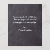 Budget Chalkboard Baby 4 Foto geboorte Dank u (Achterkant)