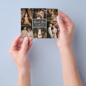 Budget Chalkboard Collage Wedding Dank u Flyer (Hand)