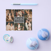 Budget Chalkboard Collage Wedding Dank u Flyer (Enkel)