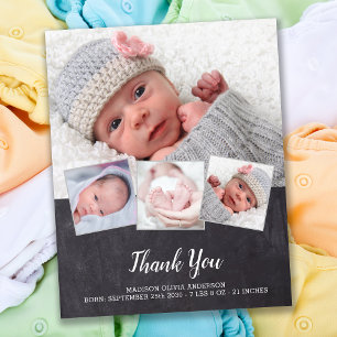 Budget Chalkboard New Baby 4 Foto Hartelijk dank