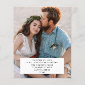 Budget Champagne Shades - Foto Wedding V2 Flyer (Achterkant)