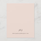 Budget ChampagneBeigeOranjeRustiek Bloemenbruiloft (Achterkant)