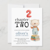 Budget Chapter Two Bear Book Boy 2nd Birthday (Voorkant)