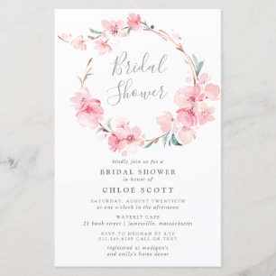 Budget Cherry Blossom Bridal Shower