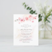 Budget Cherry Blossom Celebration of Life Invite (Staand voorkant)