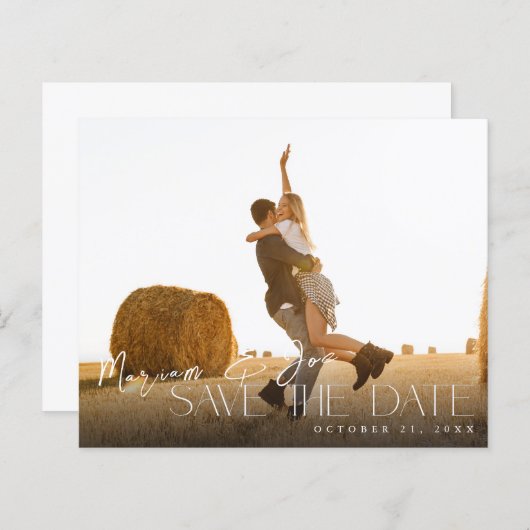 Budget Chic Fotostrip Save the Date 2 (Voorkant / Achterkant)