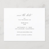 Budget Chic Fotostrip Save the Date 2 Flyer (Achterkant)