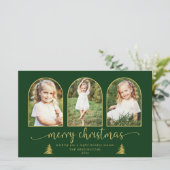 BUDGET Chic Gold Tree Arch 3 Foto met Kerstmis Kaa (Staand voorkant)