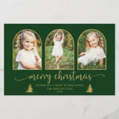 BUDGET Chic Gold Tree Arch 3 Foto met Kerstmis Kaa (Voorkant)