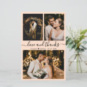 Budget Chic Photo Collage Weddenschap Hartelijk da (Staand voorkant)