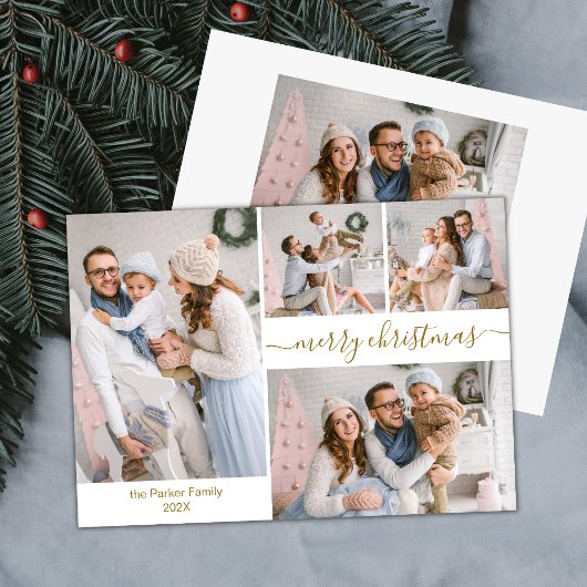 Budget Chic Script 5 Photo Collecte Cartes de Noël