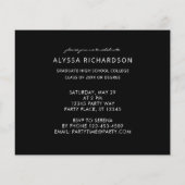 Budget Chic Script H Fotogradatie Party zwart (Achterkant)