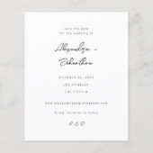 Budget Chic Stijlvolle Mod Foto Opslaan van de Dat (Achterkant)