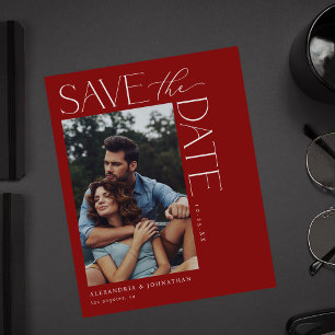 Budget Chic Stijlvolle Mod Foto Save the Date 2 Ro Flyer