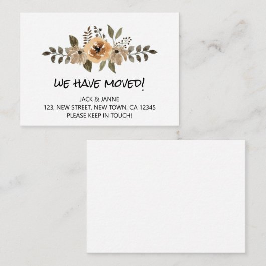 Budget & Chic We hebben de aankondiging Kaart verp (Voorkant / Achterkant)