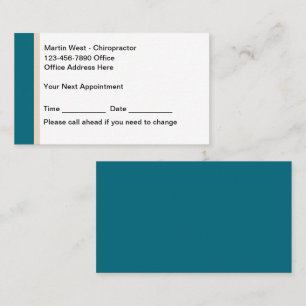 Budget Chiropraticien Cartes de visite de nominati