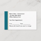 Budget Chiropraticien Cartes de visite de nominati (Devant)