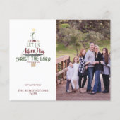 Budget Christelijke kerstfoto's Plaid Holiday (Voorkant)