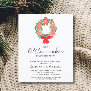 Budget Christmas Holiday Baby shower Invitation