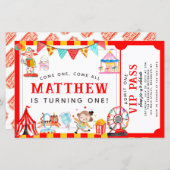 Budget Circus Carnaval Show Ticket Leuke Verjaarda (Voorkant / Achterkant)