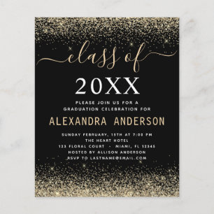 Budget Class of 2023 Photo Afstuderen Gold Black Flyer
