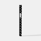 Budget Classic Black en White Polka Dot Pattern iPhone Hoesje (Rechterkant)