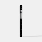Budget Classic Black en White Polka Dot Pattern iPhone Hoesje (Linkerkant)
