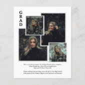 Budget Classy Overlay Fotocollage Afstuderen (Achterkant)