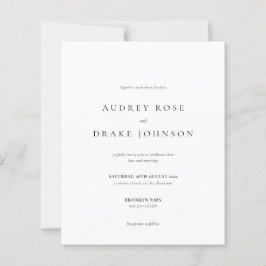 BUDGET Clean Modern Black and White Wedding