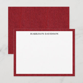 Budget Client Vriend Cadeau, Rood Denim Print Notitiekaartje