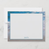 Budget Coastal Beach Blue Ocean Wave Dank u (Voorkant)