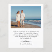 Budget Collage Weddenschap Dank u Script Flyer (Achterkant)