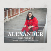 Budget Collegiate Mod Name Photo Afstuderen Announ (Voorkant)