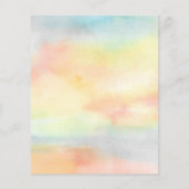 Budget Colorful Baptism Christening Uitnodiging (Achterkant)