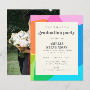 Budget Colorful Photo Gradution Party nodigt uit