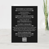 Budget Conference Evenement Zakelijk Vergaderschem Programma (Achterkant)