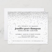 BUDGET Confetti Silver White Graduparty (Voorkant / Achterkant)