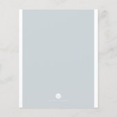 Budget Cool Grey Waterverf Florals Twins Doop Flyer (Achterkant)