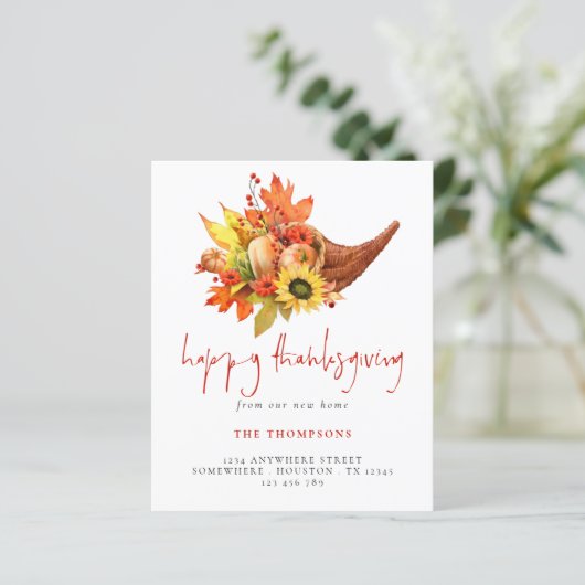 Budget Cornucopia Pumpkins Thanksgiving Nieuwe sta (Staand voorkant)