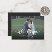 Budget Couple Weddenschap Foto script Hartelijk da Notitiekaartje (Voorkant / Achterkant in situ)