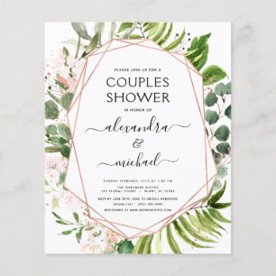 Budget Couples Shower Eucalyptus Greenery Flyer