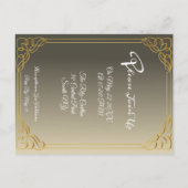 Budget couverture photo élégante invitation mariag (Dos)