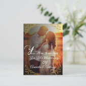 Budget couverture photo élégante invitation mariag (Debout devant)