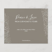 Budget Cozy Merry Wenskaart (Achterkant)