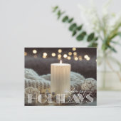 Budget Cozy Prettige feestdagen Kerstmis Kaart (Staand voorkant)