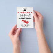BUDGET Crawfish Boil Afstuderen BBQ Invitation Fly Flyer (Hand)