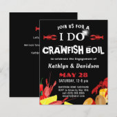 BUDGET Crawfish Boil I DO Verloving Invitation (Voorkant / Achterkant)