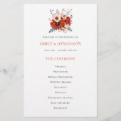 Budget Crème rouge Florales Foliage Programme de m (Devant)